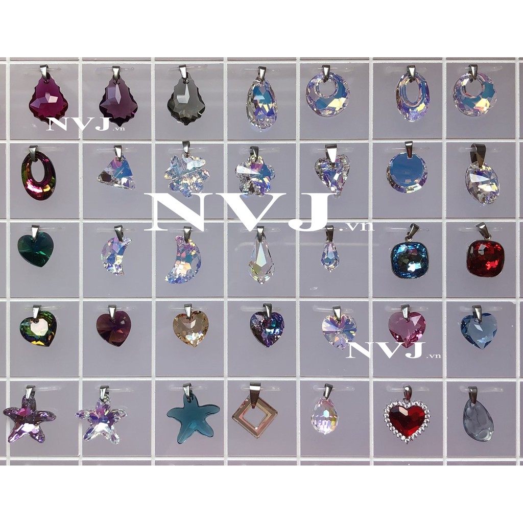 Mặt dây chuyền pha lê Swarovski cao cấp pendant hình giọt nước pendant 6000