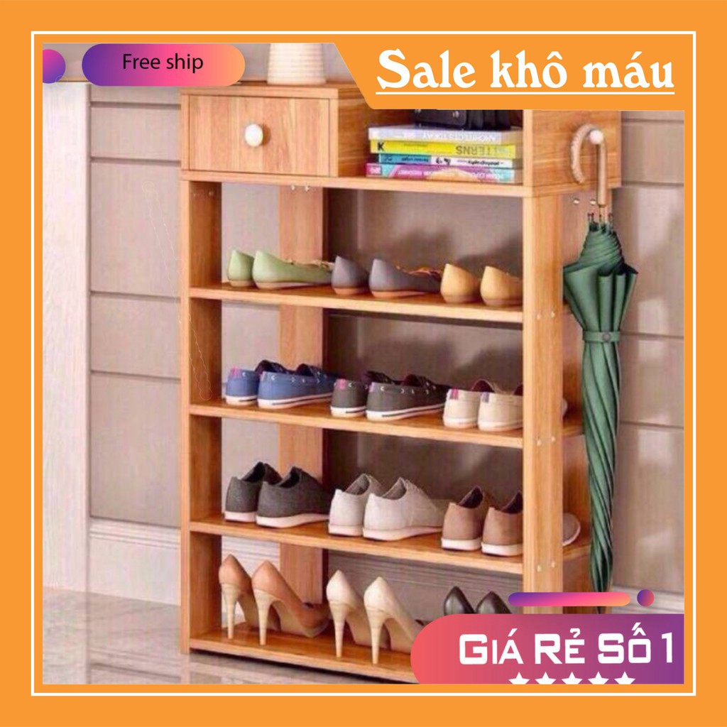 KỆ GỖ ĐỂ GIÀY 5 TẦNG CỰC CHẮC CHẮN ( TỔNG KHO GIA DỤNG GIÁ GỐC )