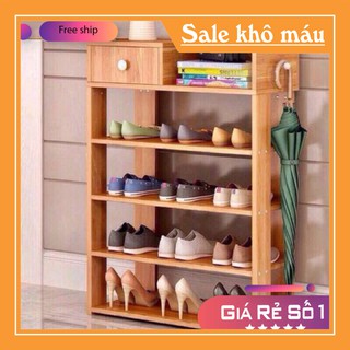 Kệ gỗ để giày 5 tầng cực chắc chắn