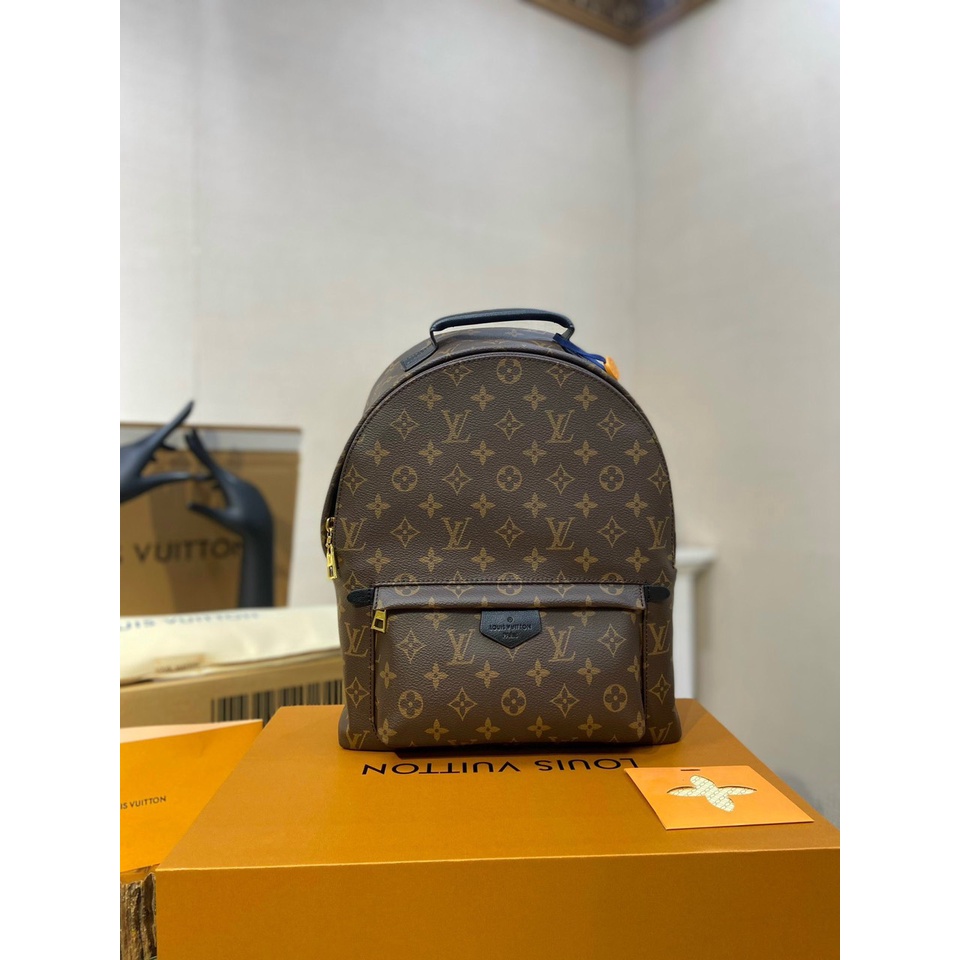 Balo nữ W266-26 hoa nâu  full box 2 lớp sang xịn mịn da siêu đẹp đanh dày sắc nét