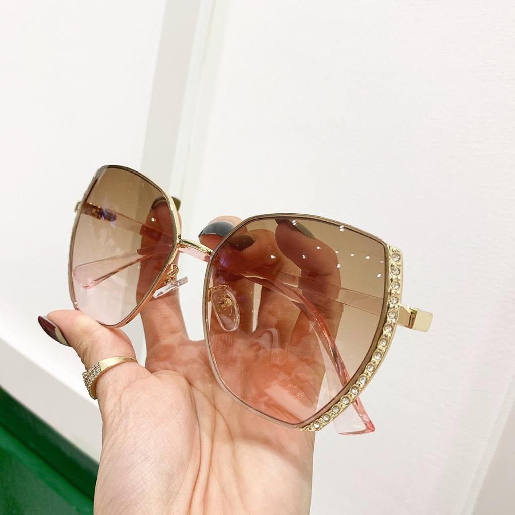 Mắt Kính Nữ Thời Trang Cao Cấp BSBR80465 Viền Đính Đá Sang Trọng - Kính Mát Sang Chảnh
