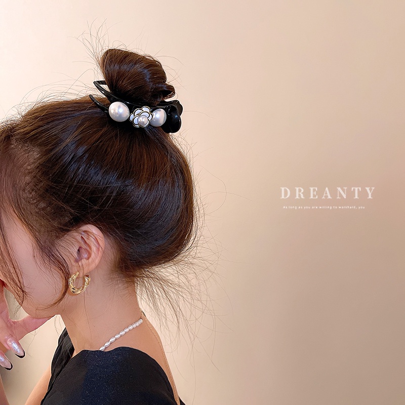 Kẹp Tóc Hình Hoa Đính Ngọc Trai Phong Cách Mori Hàn Quốc Thời Trang Cho Nữ