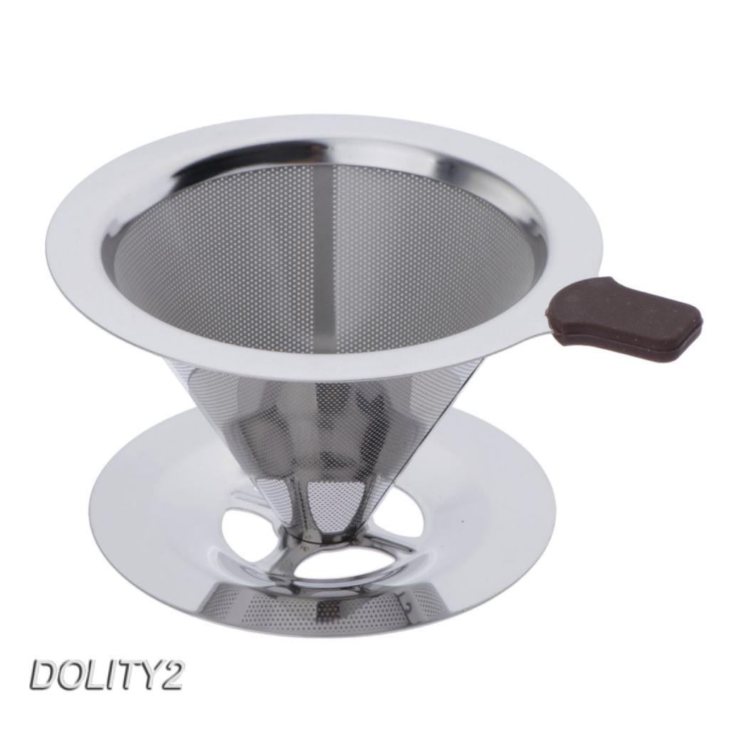 1 Bộ Lọc Cà Phê Hình Nón Bằng Thép Không Gỉ Tái Sử Dụng Được 12.5cm A