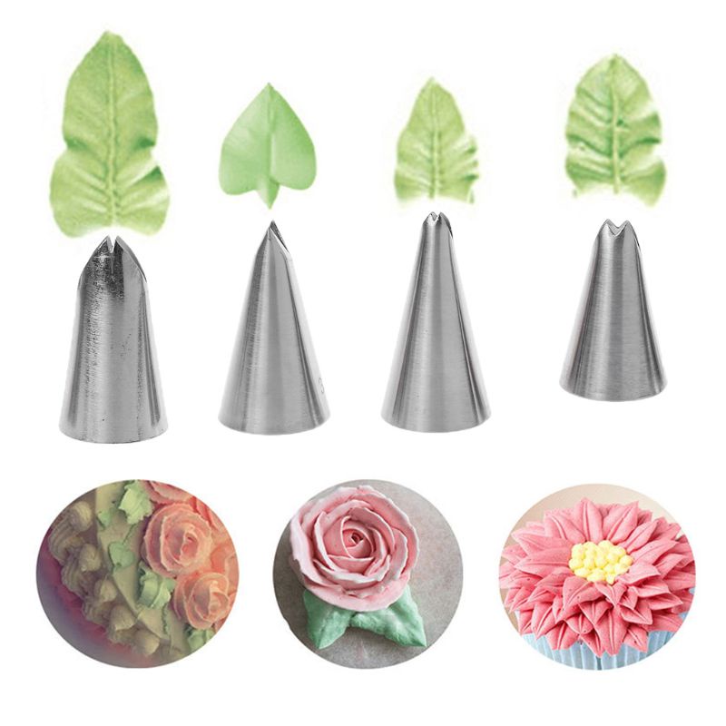 Set 5 Đầu Bắt Bông Kem Trang Trí Bánh Bằng Thép Không Gỉ