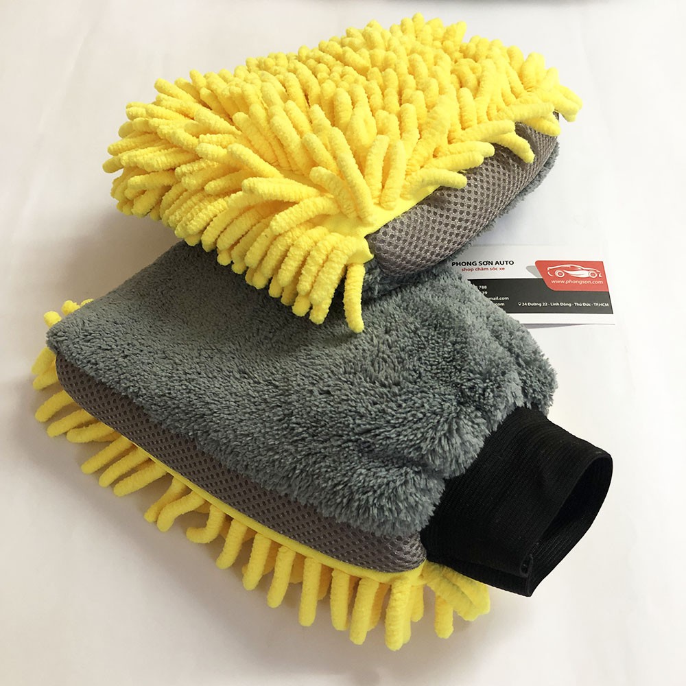 Găng tay rửa xe đa năng Waterproof 4-In-1 Microfiber Car Wash Mitt (1 chiếc)