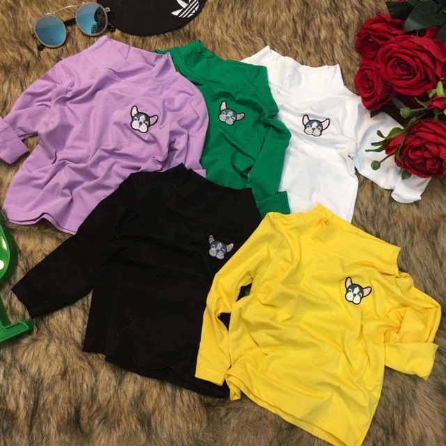 Áo cotton hình thêu