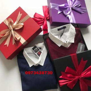ÁO LEN NAM CỔ TIM ĐỦ CÁC MÀU