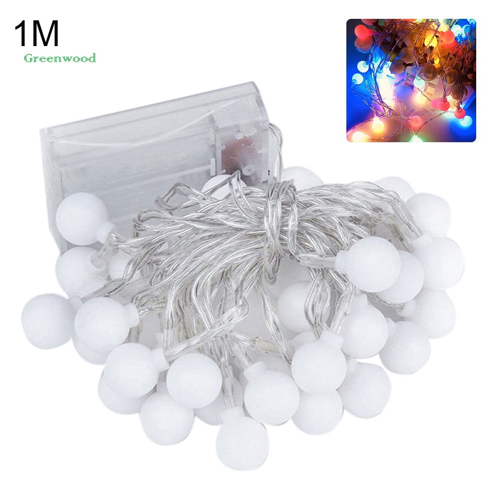 Dây đèn LED 10/20/30/50 bóng chống nước thiết kế bóng mini trang trí tiệc cưới