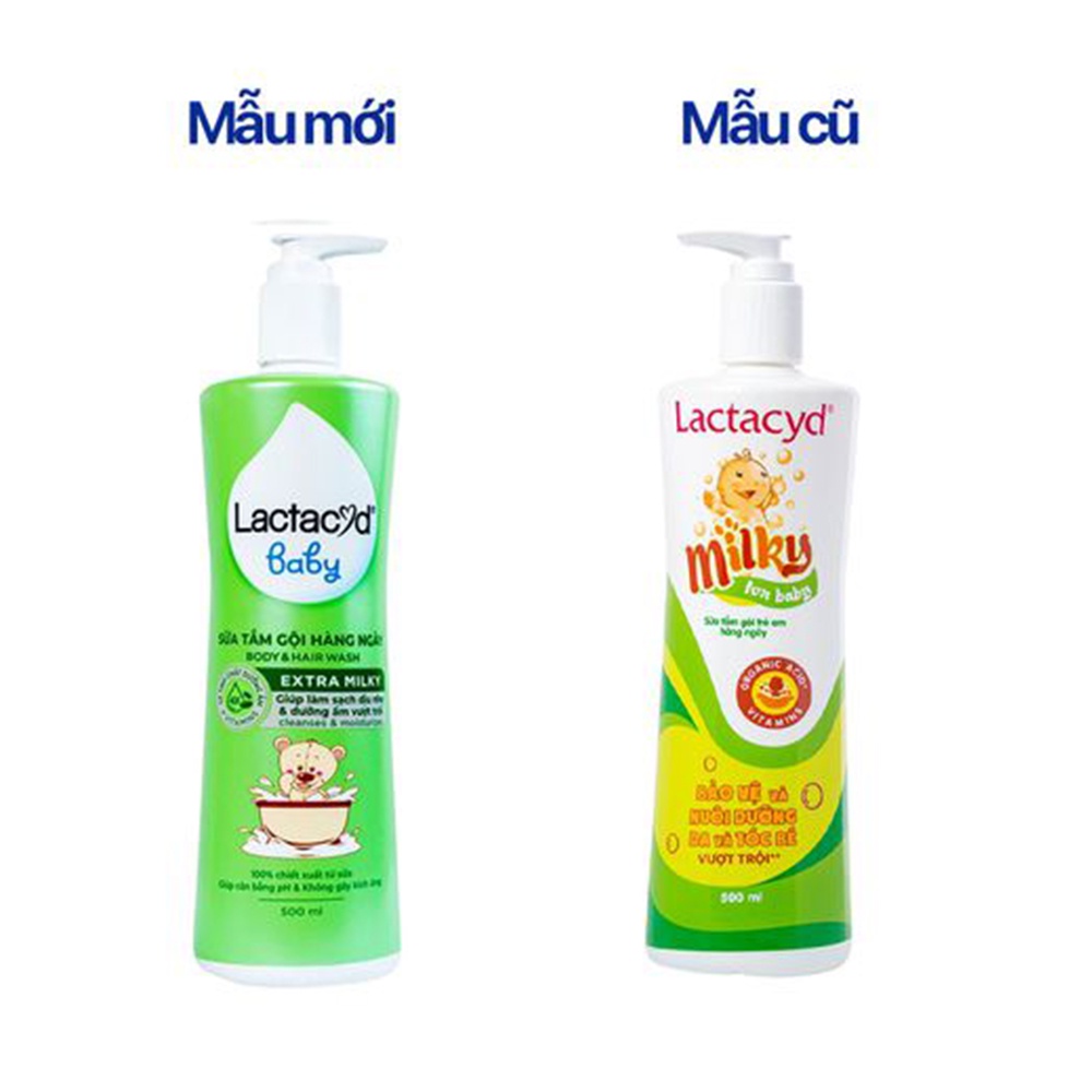 Sữa tắm gội trẻ em Lactacyd Milky (Chai 250ml)