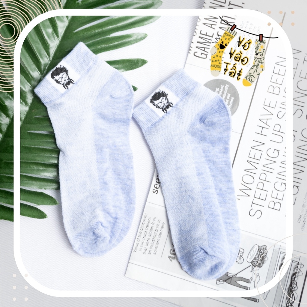 TẤT VỚ CỔ NGẮN NAM HÌNH IN CỔ MANLY ĐỘC ĐÁO