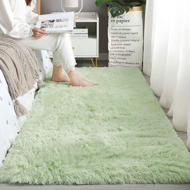 Thảm Trải Sàn Phòng Khách / Phòng Ngủ Bằng Len Lụa Màu Sắc Đơn Giản Xinh Xắn