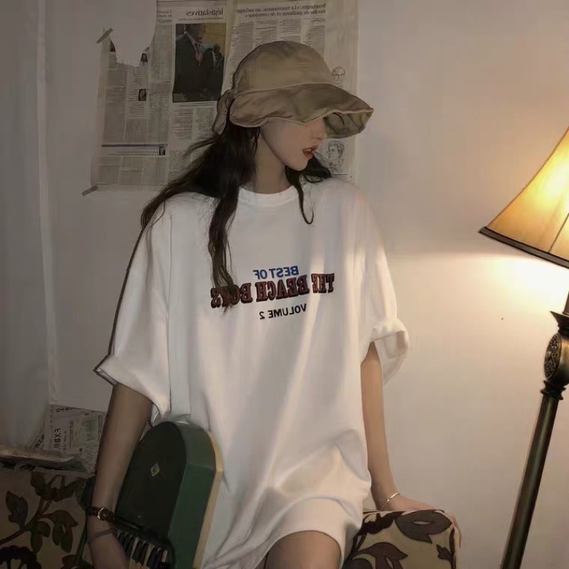 [Hàng cao cấp + ảnh thật] ⚡Mã giảm giá 15k⚡️ Áo phông oversize tay lỡ unisex 2 màu trắng, xám | BigBuy360 - bigbuy360.vn