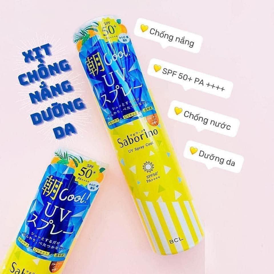 XỊT CHỐNG NẮNG SABORINO UV SPRAY COOL