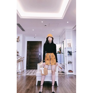 Chân váy lụa dày khoá giữa sz S