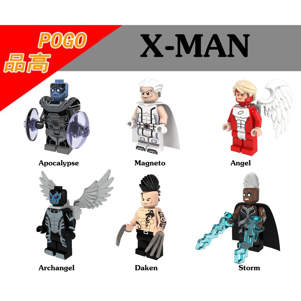 Minifigures nhân vật siêu anh hùng Xmen