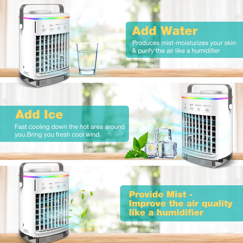 Youpin Quạt Điều Hoà Mini Điều Hòa Mini hơi nước phun sương - siêu hot- sẵn