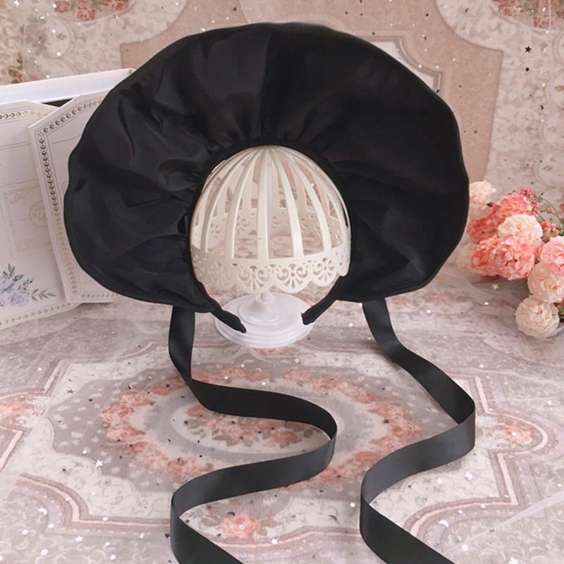 Mũ Bonnet Lolita Cổ Điển 10MK Có Dây Ruy Băng Cho Nữ