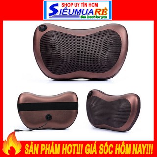Gối massage cổ hồng ngoại, gối mát xa hồng ngoại 8 bi