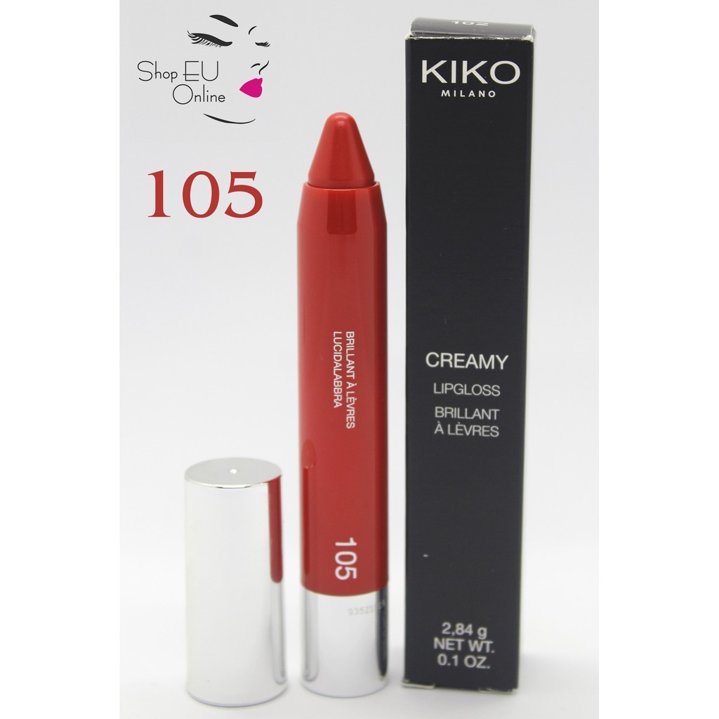 Son bóng Kiko - Creamy Lipgloss Dưỡng Ẩm mềm mượt giúp đôi môi căng mượt - Son kem cô đặc - Kiko Milano Italy