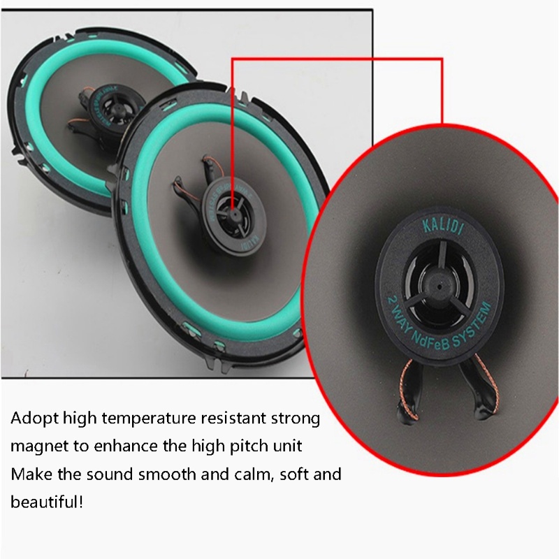 Loa Âm Thanh HiFi Thay Thế Dễ Dàng Cài Đặt Cho Xe Hơi 4 / 5 / 6.5 Inch