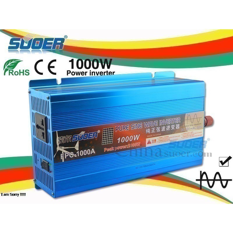 MÁY KÍCH ĐIỆN SÓNG CHUẨN 1000W 12VDC SUOER FPC 1000A