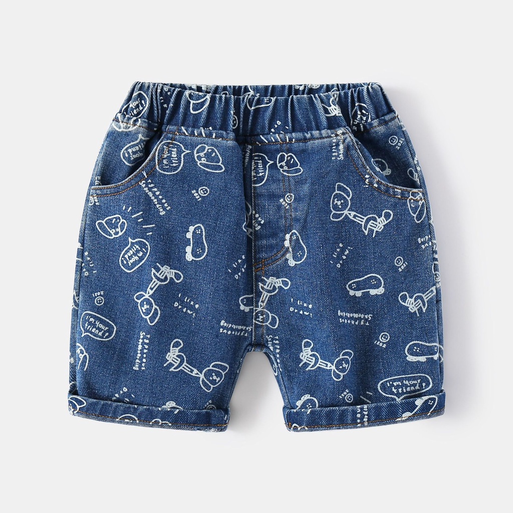 Quần Jean bé trai WELLKIDS quần short cho bé nhiều mầu (3313)