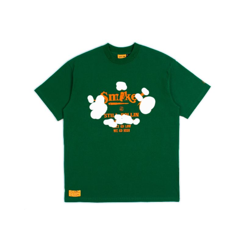 ÁO THUN 420 RÊU/ĐEN CỘC TAY CHẤT LIỆU COTTON PHONG CÁCH UNISEX