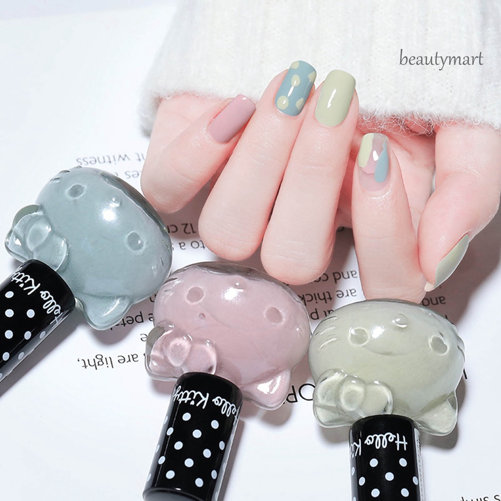 [Hàng mới về] Sơn móng tay hình mèo màu sắc độc đáo nhanh khô 12ml dành cho trẻ em