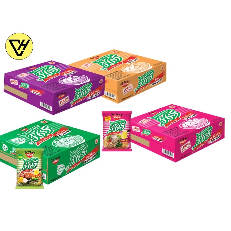 Combo 10 gói mì nissin 365 không chiên mì ăn ko lo bị nóng