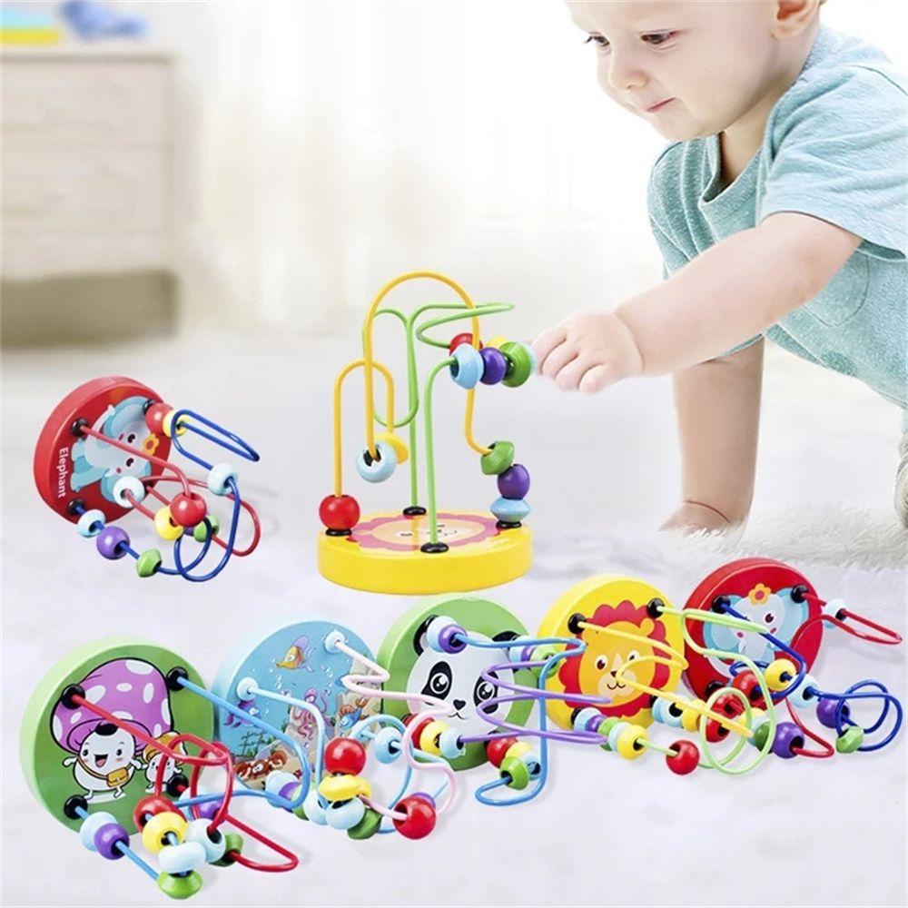 Bàn Tính Dây Hạt Tròn Cho Bé Học Toán