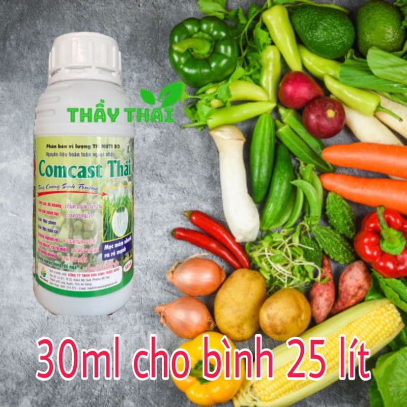 Phân bón Comcat Thái, chai 500ml Kích rễ, ra hoa, giải độc phèn, Comcat a-z, comcat 150wp, comcast