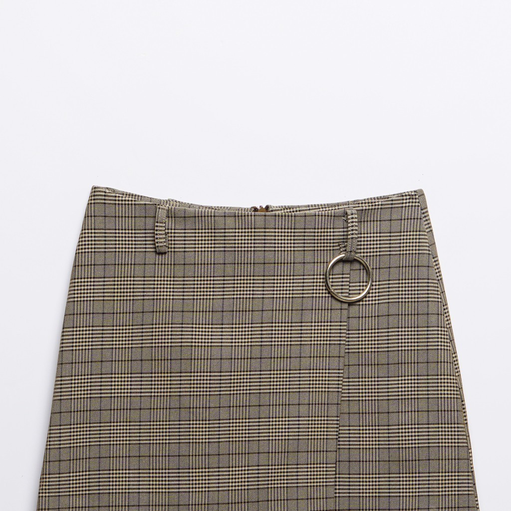 Quần váy bé gái SAYME váy thu đông vải trơn không nhăn kẻ caro cổ điển GCSK0001-2