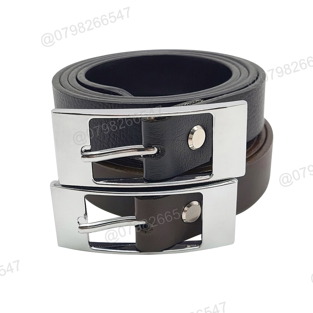 Thắt lưng học sinh DHM-261 | Khoá kim trắng thời trang bản nhỏ 2.3cm | Bảo hành 12 tháng