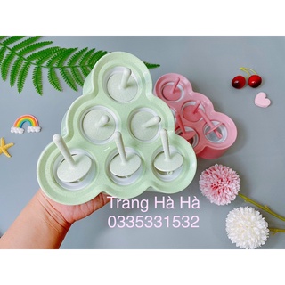 khuôn làm kem lúa mạch  lớp trong là silicon an toàn cho bé