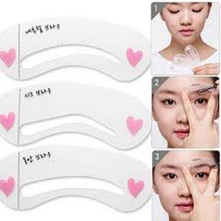 khuôn kẻ lông mày 3 kiểu (3 cái )