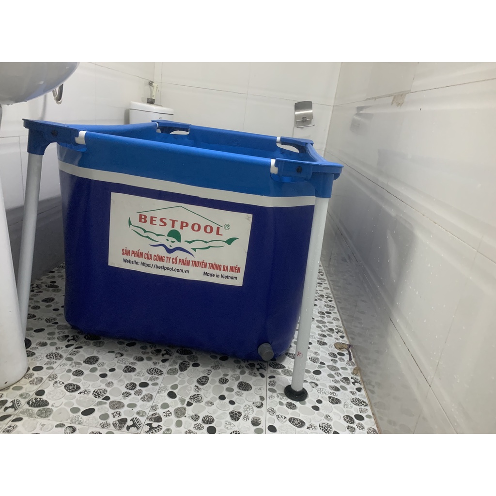 Bể bơi khung kim loại Bestpool  1.25m x 0.8m x 0.66m - Bể bơi phao không cần bơm hơi- bể bơi cho bé