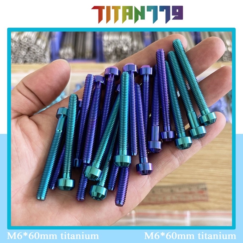 Ốc Titan 6li1 6li2 6li3 6li4 6li5 6li6 6li7 6li8 6li9 Đầu Trụ Gắn Nhiều Vị Trí Trên Xe