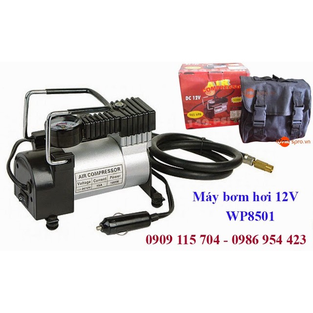 Máy nén khí bơm hơi mini 12V V1 siêu tiện lợi