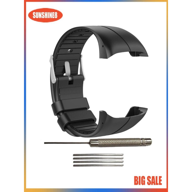 【SUN】Silicone Smartwatch Replacement Strap Official Pattern For Polar M400/M430