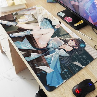 Tấm Lót Chuột Và Bàn Phím Cỡ Lớn Hai Chiều Chống Thấm Nước In Hình Anime