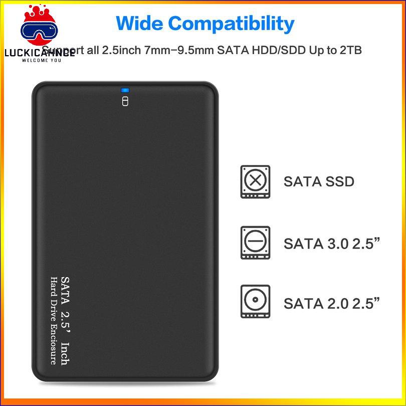 Hộp Đựng Ổ Cứng Di Động 2.5 Inch Hỗ Trợ 2tb Hdd Sata Sang Usb 3.0 Ssd Hdd | BigBuy360 - bigbuy360.vn