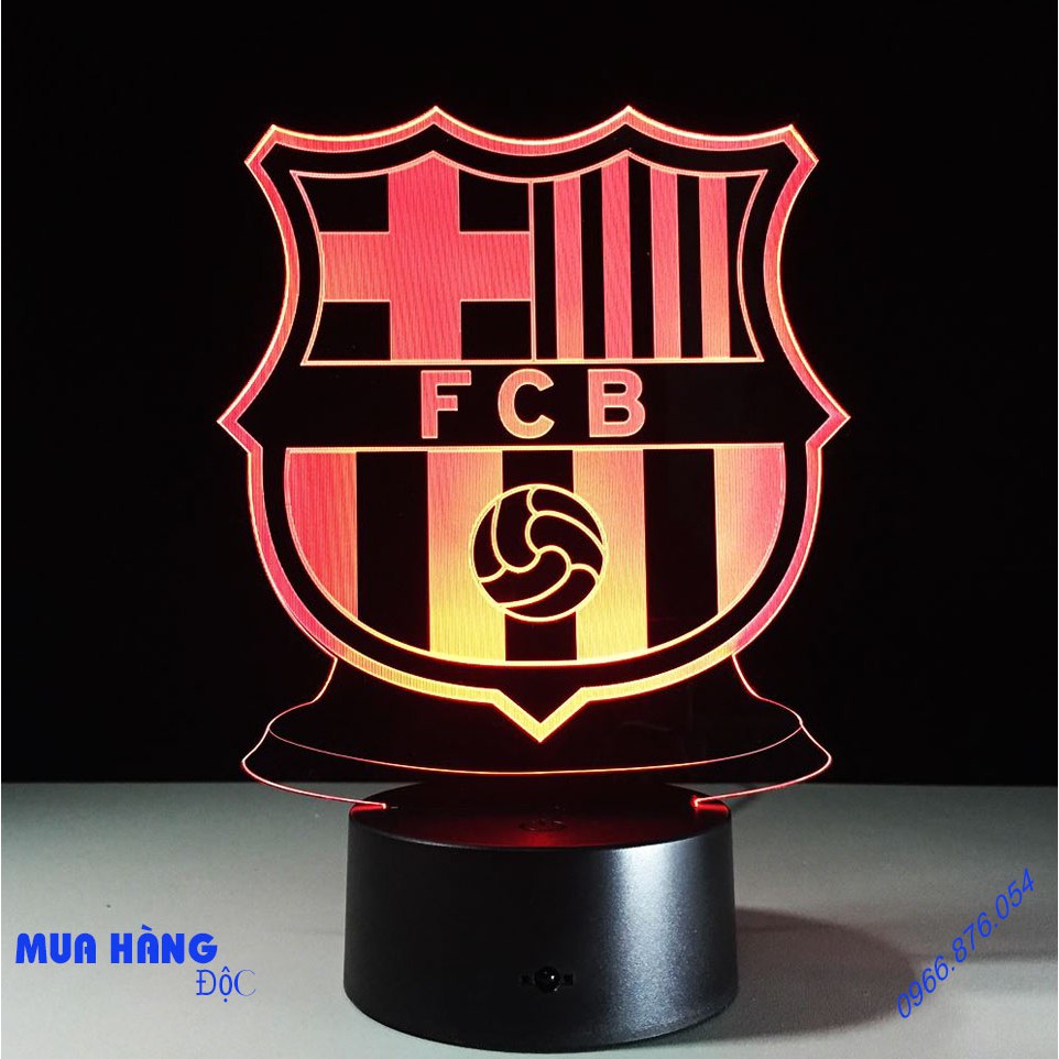 Đèn Ngủ  💡💡💡  Đèn Ngủ 3D Led Sáng Tạo Mẫu Logo Barcelona