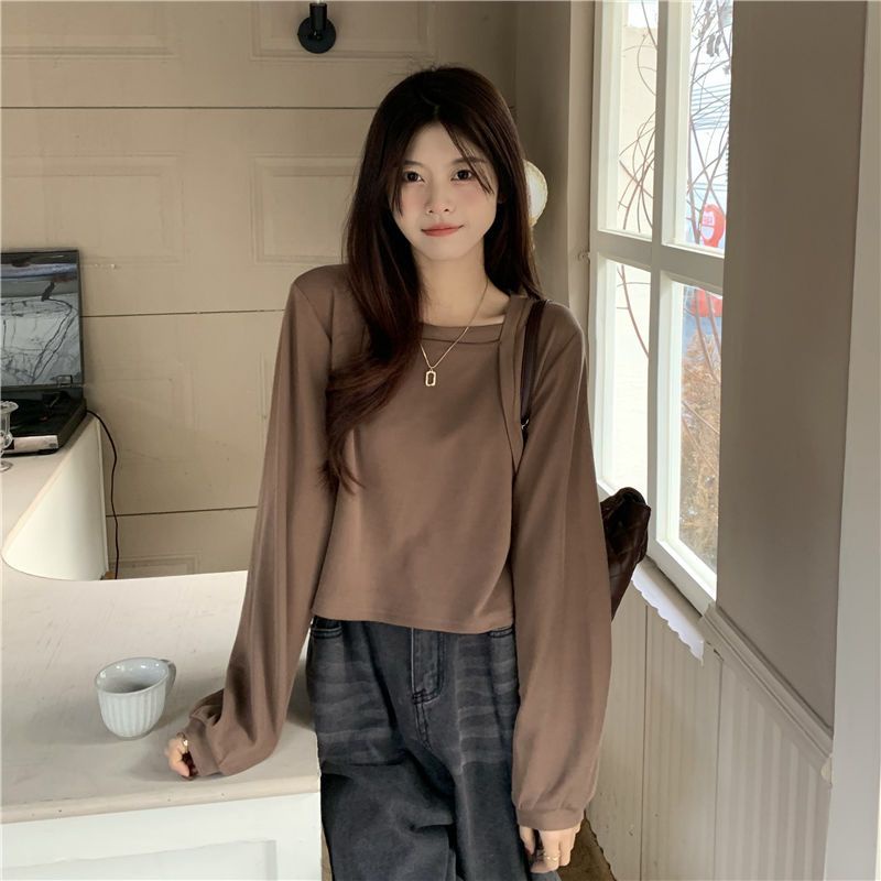 Áo Thun DàI Tay Giả Hai LớP ThờI Trang Cho Nữ JL-TX-467