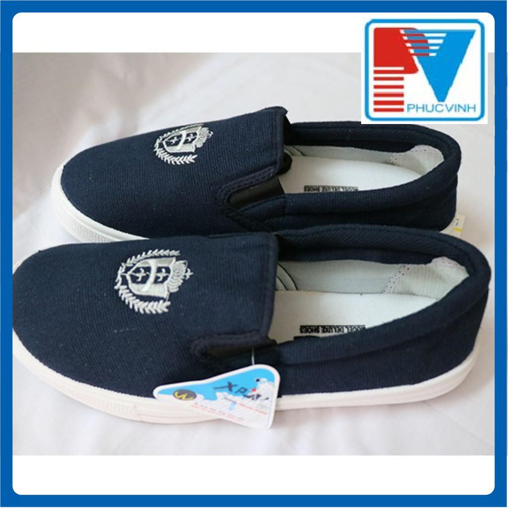 Giày vải XP xanh nam không buộc dây