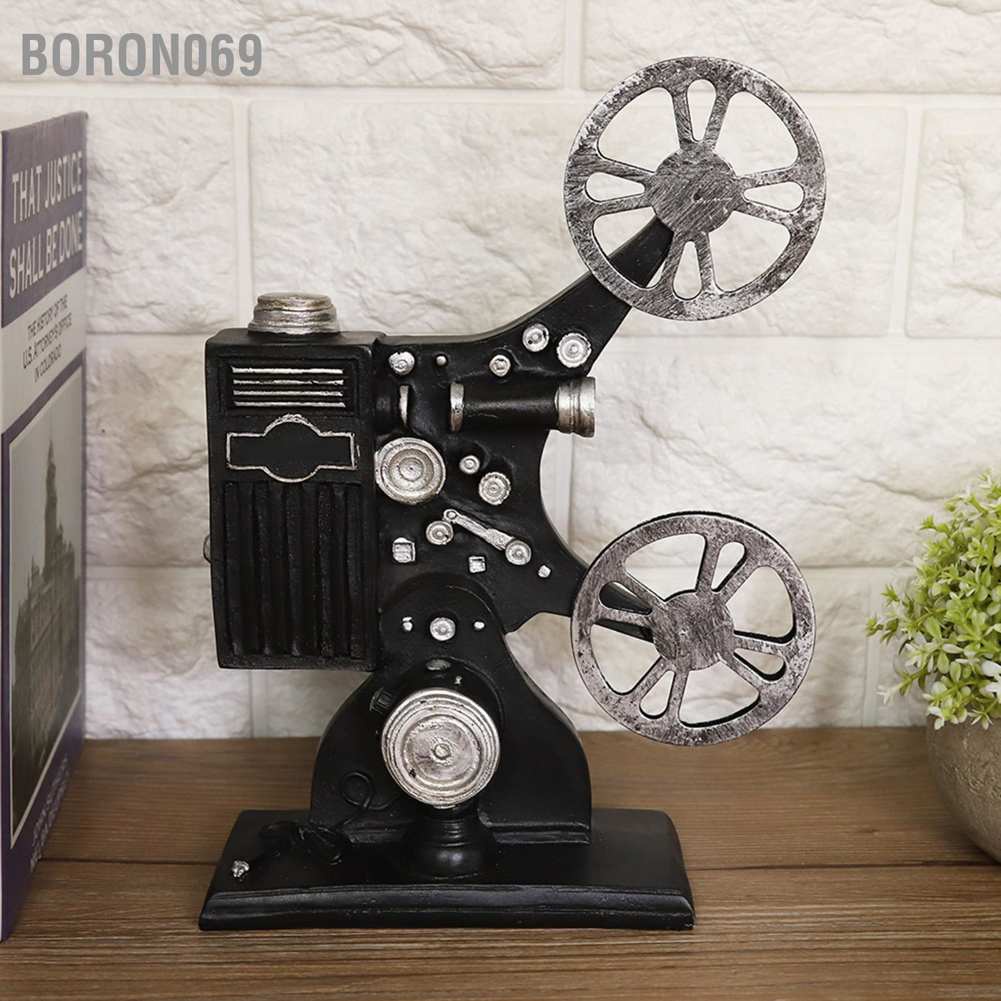 Boron069 Vintage Resin Phim chiếu phim Mô hình Tượng nhỏ Hình Đạo cụ Trang trí nội thất