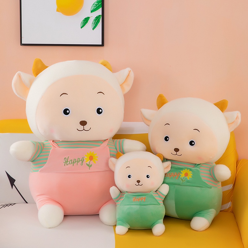 Thú Nhồi Bông Hình Con Dê Bằng Len Phong Cách Mới