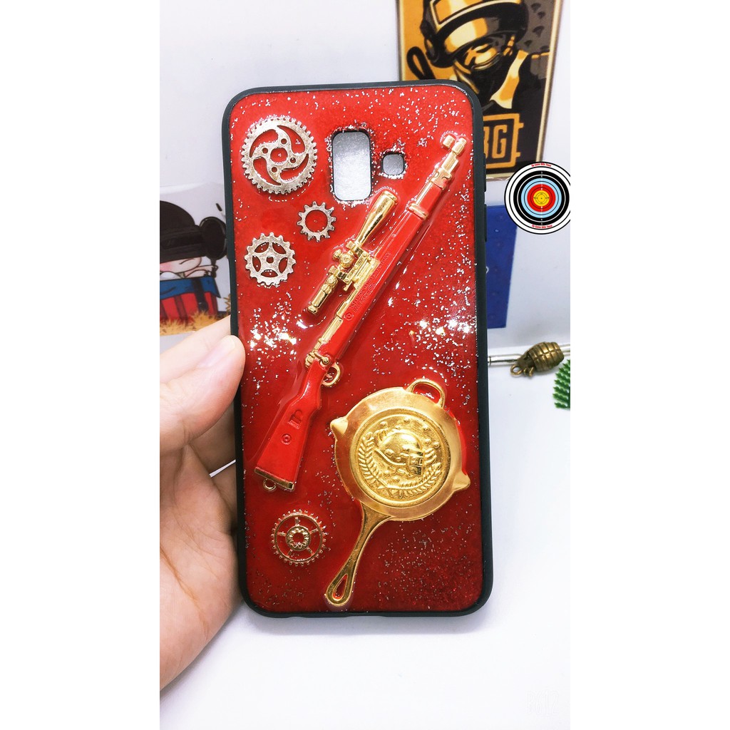 [XẢ ỐP Có sẵn] Ốp điện thoại handmade PUBG độc đáo - Ốp lưng Samsung j6+/J7/A20/ A6/Note 5/Note 8 sang trọng