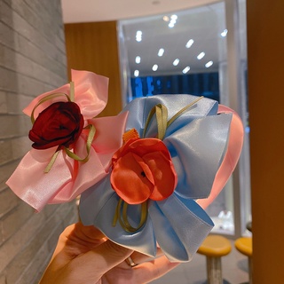 2022 new kids hair band band bow flower hair band