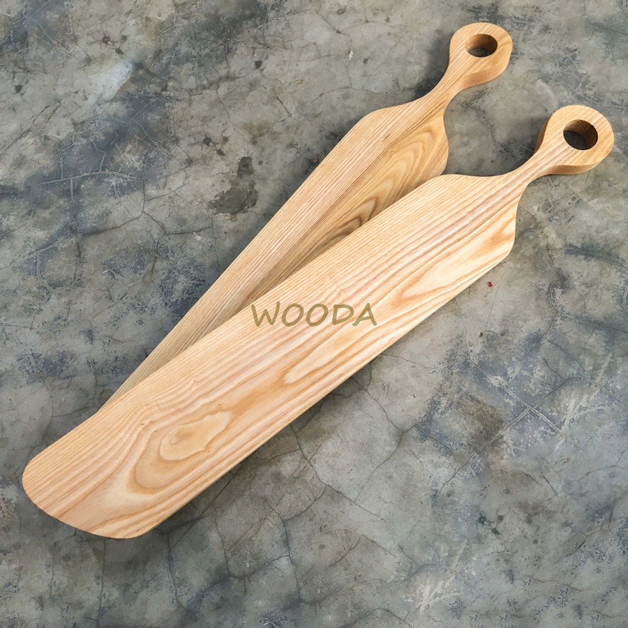 Thớt gỗ dài 69cm gỗ Ash nguyên khối, thớt gỗ decor