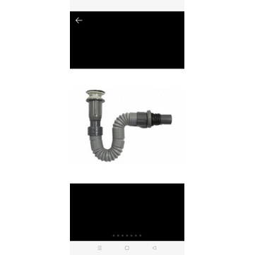 Xi phông nhựa sun đầu inox xả lật chậu rửa mặt lavabo